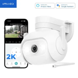 Smart Security System Kit, Outdoor Video Surveillance, Wireless App Control, Floodlight Camera
