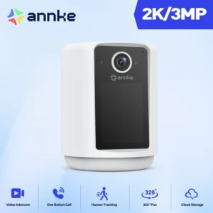 Battery Powered Outdoor Security Camera Two-Way Audio Indoor Smart Home With Screen Camera