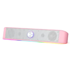 Desktop Soundbar, Computer Speaker with Dynamic RGB Audio